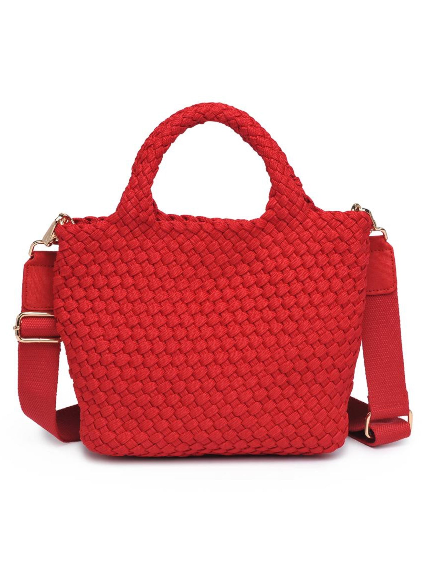 Sol & Selene Sol & Selene - Sky's The Limit - Small Laced Up Eco-Edition Crossbody - Red available at The Good Life Boutique