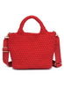 Sol & Selene Sol & Selene - Sky's The Limit - Small Laced Up Eco-Edition Crossbody - Red available at The Good Life Boutique