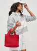 Sol & Selene Sol & Selene - Sky's The Limit - Small Laced Up Eco-Edition Crossbody - Red available at The Good Life Boutique