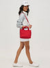Sol & Selene Sol & Selene - Sky's The Limit - Small Laced Up Eco-Edition Crossbody - Red available at The Good Life Boutique