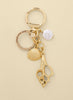 Spiral Shell Keychain Gold