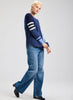 Zaket & Plover Zaket & Plover - Spliced Sweater - Denim available at The Good Life Boutique