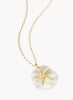 Star Sand Dollar Necklace 32" Pearlscent