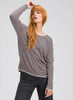Zaket & Plover Zaket & Plover - Stripe Crew - Powder available at The Good Life Boutique