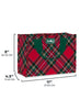 Swig - Christmas Plaid Reusable Gift Bag- (Small)