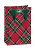 Swig - Christmas Plaid Reusable Gift Bag- (Tall)