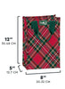 Swig - Christmas Plaid Reusable Gift Bag- (Tall)