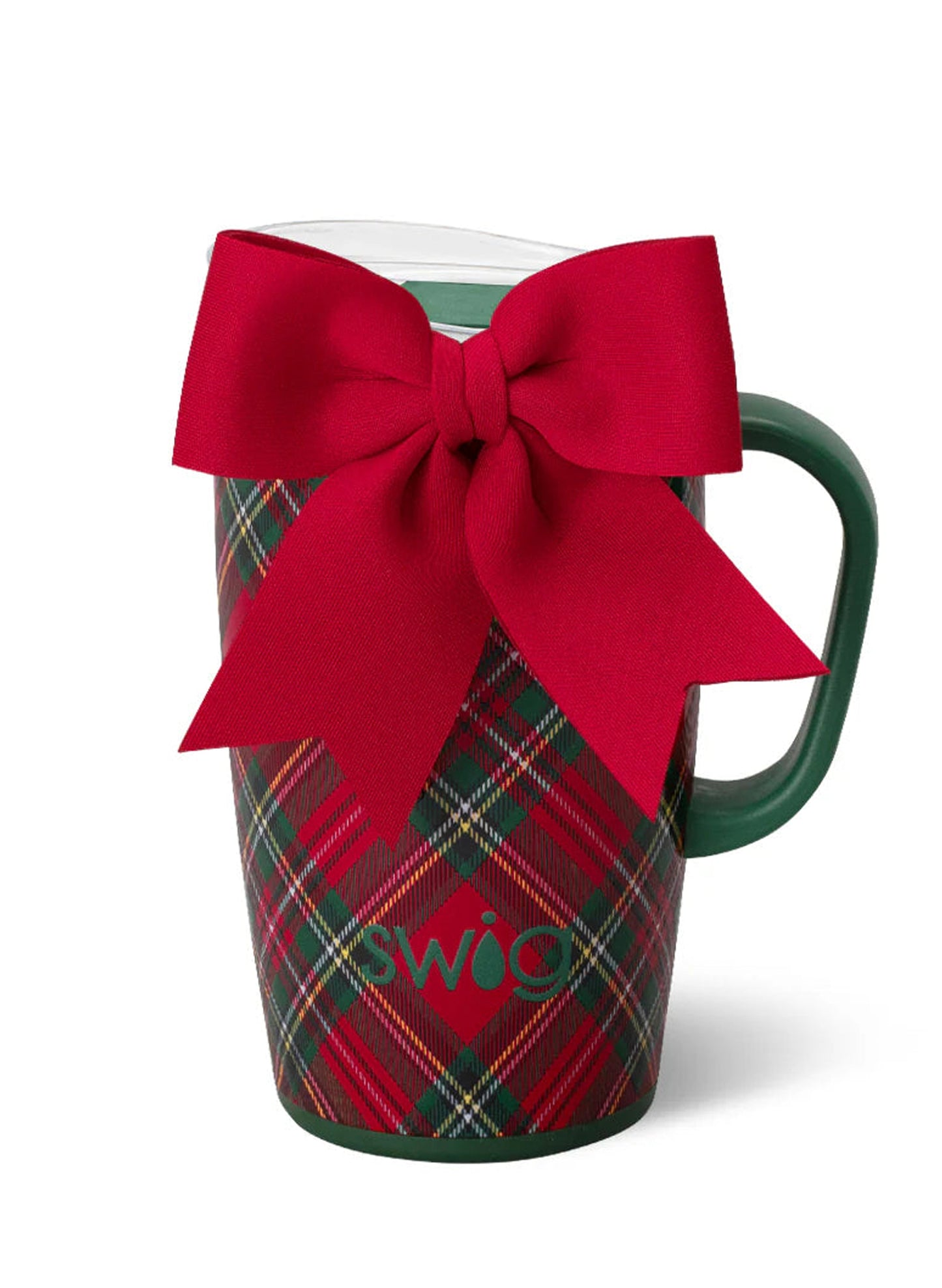 Swig Life Swig - Christmas Plaid Travel Mug 18oz available at The Good Life Boutique
