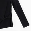 Clara Sunwoo Clara Sunwoo - Soft Knit Top w/Side Twist Detail - Black available at The Good Life Boutique