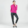 Clara Sunwoo Clara Sunwoo - Cozy Turtle Neck Sweater W/Tipped Hem - Hot Pink available at The Good Life Boutique