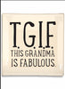 BEN'S GARDEN This Grandma Is Fabulous Decoupage Glass Tray 6" x 6" available at The Good Life Boutique