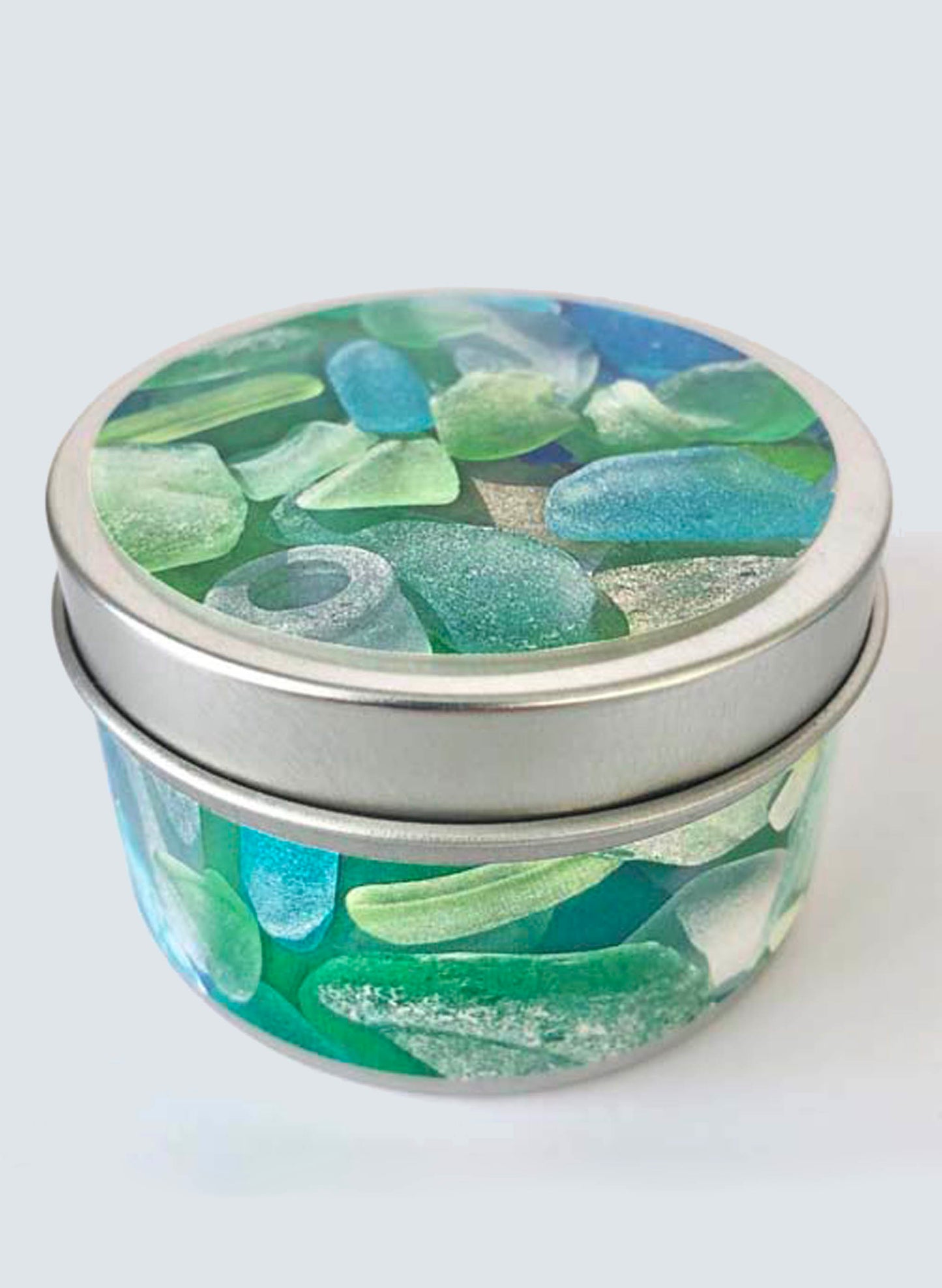 B McVan Designs Sea Glass Discovery Candle Tin - Pastel available at The Good Life Boutique