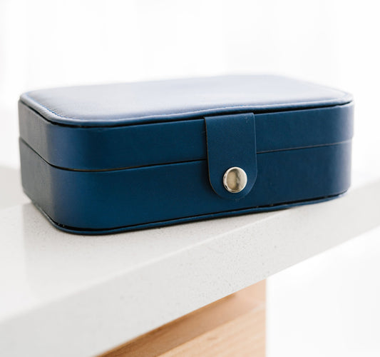 The Classy Cloth WS Jewelry Case - Navy RTS available at The Good Life Boutique