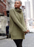 Clara Sun Woo Clara Sunwoo - Ribbed Turtleneck Tunic Sweater - Olive available at The Good Life Boutique