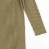 Clara Sunwoo Clara Sunwoo - Ribbed Turtleneck Tunic Sweater - Olive available at The Good Life Boutique