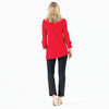 Clara Sunwoo Clara Sunwoo - V Neck Soft Knit Tunic - Red available at The Good Life Boutique