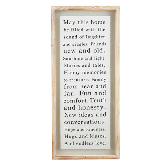 Mud Pie Tall Pressed Glass Plaque available at The Good Life Boutique