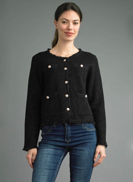 Tempo Paris - Chanel Knit Jacket - Black