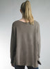 Tempo Paris Tempo Paris - Boat Neck Pullover Sweater - Taupe available at The Good Life Boutique