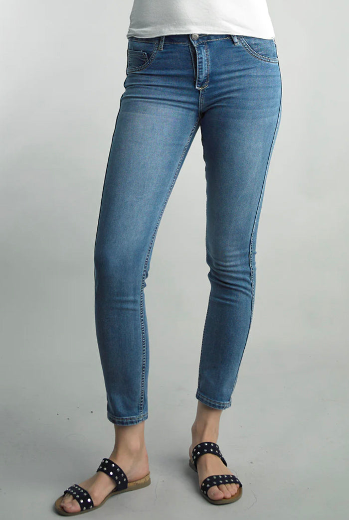 Tempo Paris Tempo Paris - Flor Rev Pant - Denim available at The Good Life Boutique