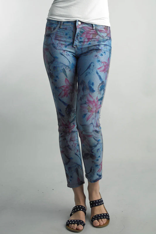 Tempo Paris Tempo Paris - Flor Rev Pant - Denim available at The Good Life Boutique