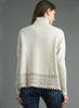 Tempo Paris Tempo Paris - Lace Edge Sweater - Beige available at The Good Life Boutique