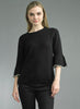 Tempo Paris Tempo Paris - Pearl Edge Sweater - Black available at The Good Life Boutique