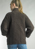 Tempo Paris Tempo Paris - Quilt Button Jacket - Brown available at The Good Life Boutique