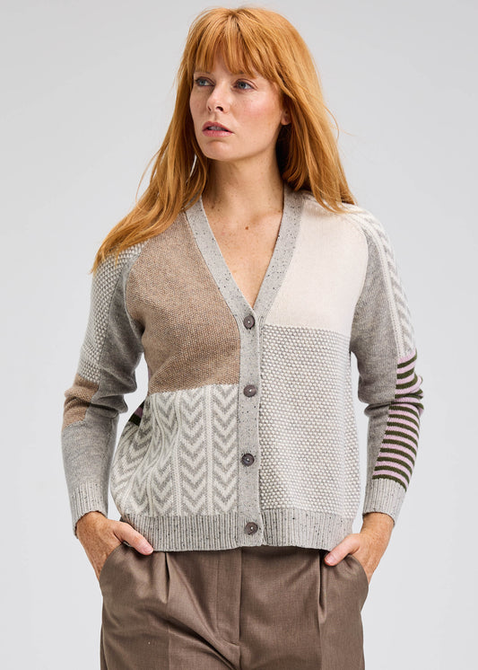 Zaket & Plover Zaket & Plover - Textured Cardi - Marl available at The Good Life Boutique