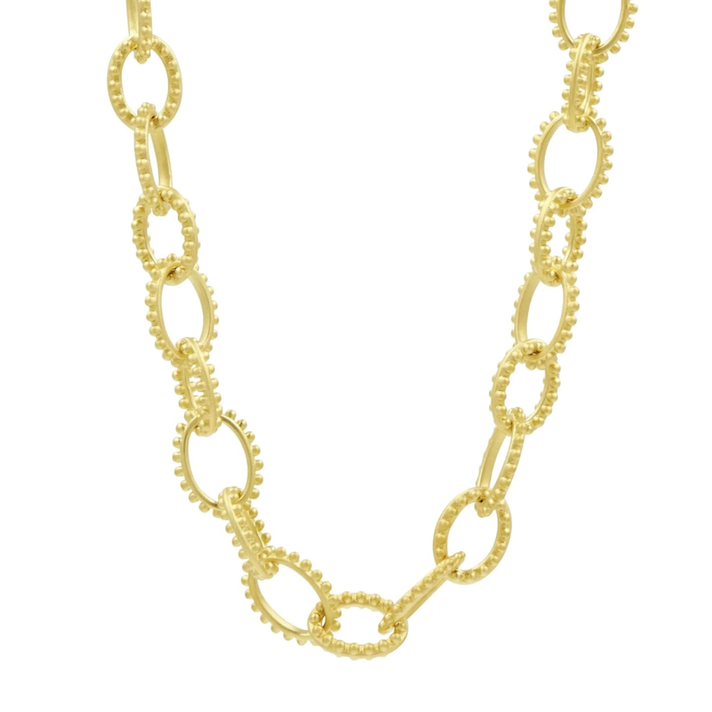 Freida Rothman Textured Heavy Link Toggle Necklace available at The Good Life Boutique