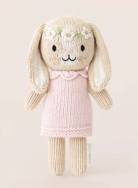 Cuddle&Kind Tiny Hannah The Bunny (Blush) available at The Good Life Boutique