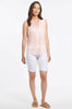 Tribal Tribal - Flatten It Pull On Short W/Snap Slit - White available at The Good Life Boutique