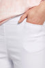 Tribal Tribal - Flatten It Pull On Short W/Snap Slit - White available at The Good Life Boutique