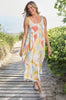 Tribal Tribal - Maxi Tiered Dress W/Pockets - Yellovango available at The Good Life Boutique