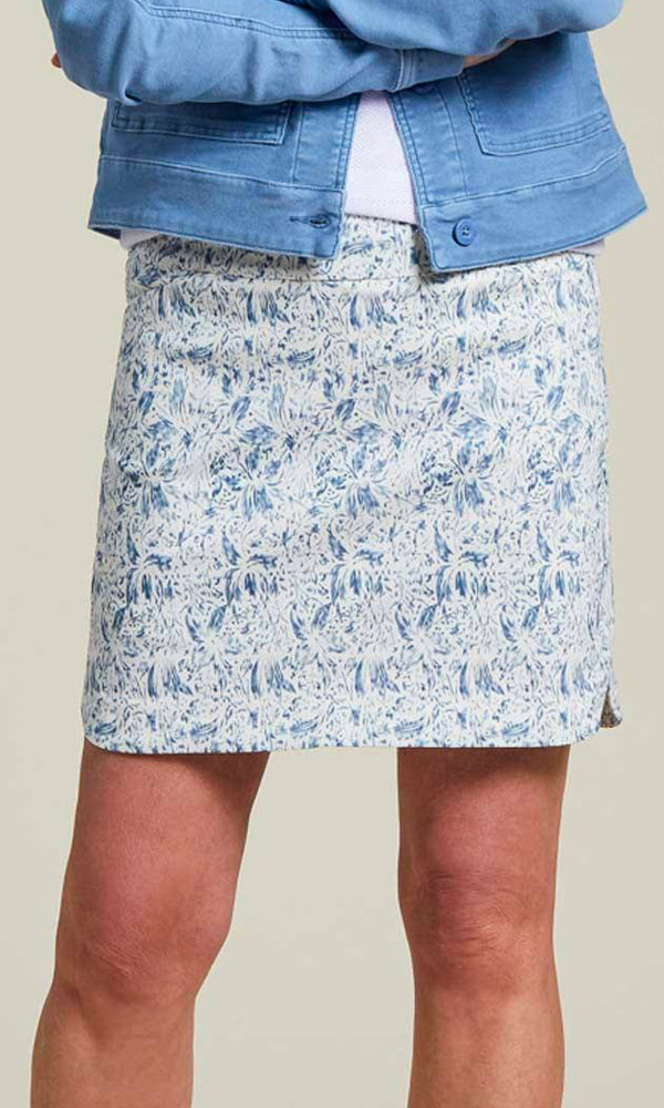 Tribal Tribal - Pull On Skort- Pacific available at The Good Life Boutique