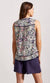 Tribal Tribal - Sleeveless Blouse W/Tuck Pleats - Very Peri available at The Good Life Boutique