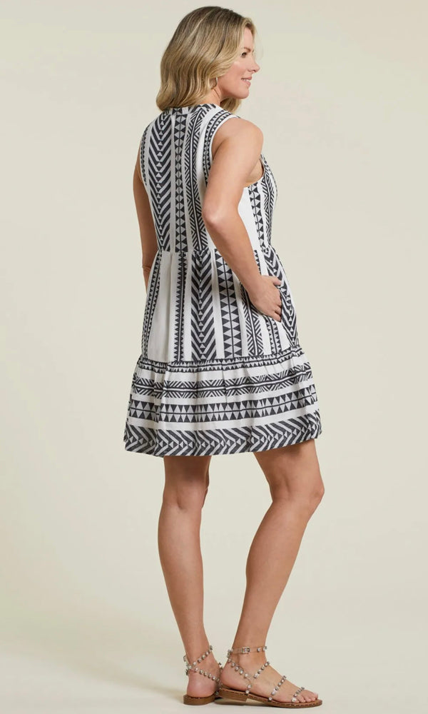 Tribal Tribal - Sleeveless Dress W/Lining - Black available at The Good Life Boutique