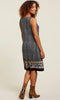 Tribal Tribal - Sleeveless V Neck Dress - Black available at The Good Life Boutique