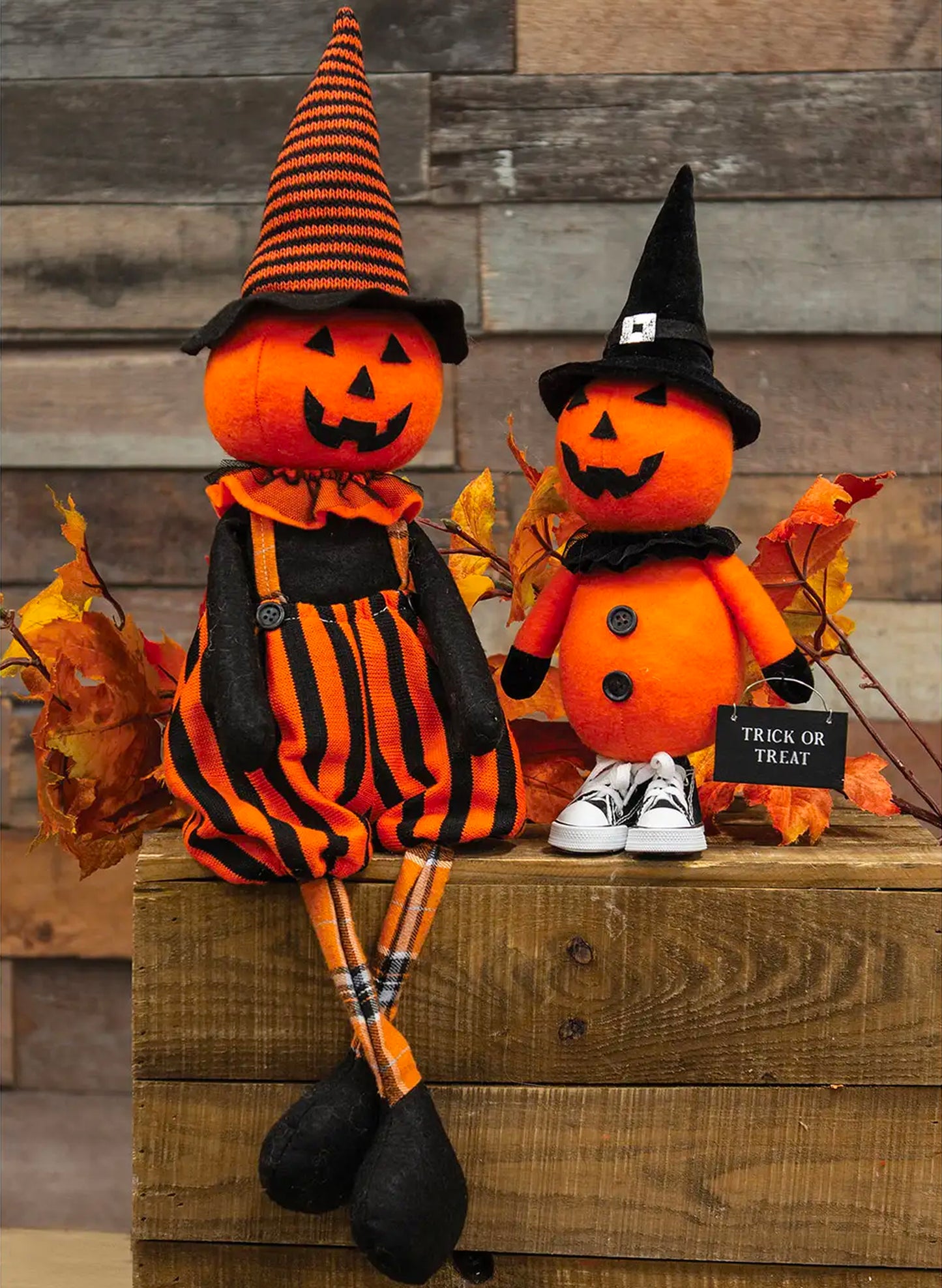 Bright Ideas Trick Or Treat Jack O Lantern Doll available at The Good Life Boutique