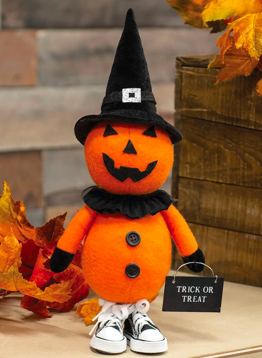 Bright Ideas Trick Or Treat Jack O Lantern Doll available at The Good Life Boutique