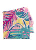 Joy Accessories 180X90 Pink Tropical Leaf Scarf available at The Good Life Boutique