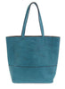 Joy Accessories Turq Faith Raw Edge Tote available at The Good Life Boutique