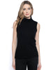 Picadilly Fashions Turtle Neck Tank - Black available at The Good Life Boutique