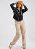 Zaket & Plover Zaket & Plover - Two-Tone Zip Up - Black available at The Good Life Boutique
