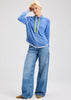 Zaket & Plover Zaket & Plover - Two-Tone Zip Up - Chambray available at The Good Life Boutique