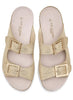 Lines of Denmark Ilse Jacobsen Two Strap Platform Sandal- Platin available at The Good Life Boutique