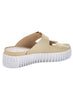 Lines of Denmark Ilse Jacobsen Two Strap Platform Sandal- Platin available at The Good Life Boutique