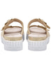 Lines of Denmark Ilse Jacobsen Two Strap Platform Sandal- Platin available at The Good Life Boutique