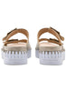 Lines of Denmark Ilse Jacobsen Two-Strap Platform Sandal- Silver available at The Good Life Boutique