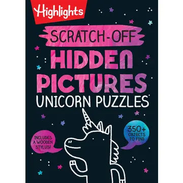 Penguin Random House Scratch-Off Hidden Pictures Unicorn Puzzles available at The Good Life Boutique